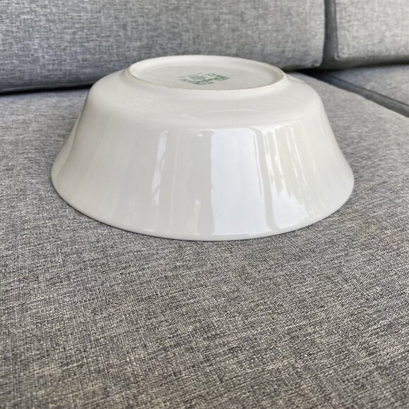 Muirfield Vegetable Serving Bowl Green and Pink Fan Bernardin Kimberly McSparran - Picture 4 of 5